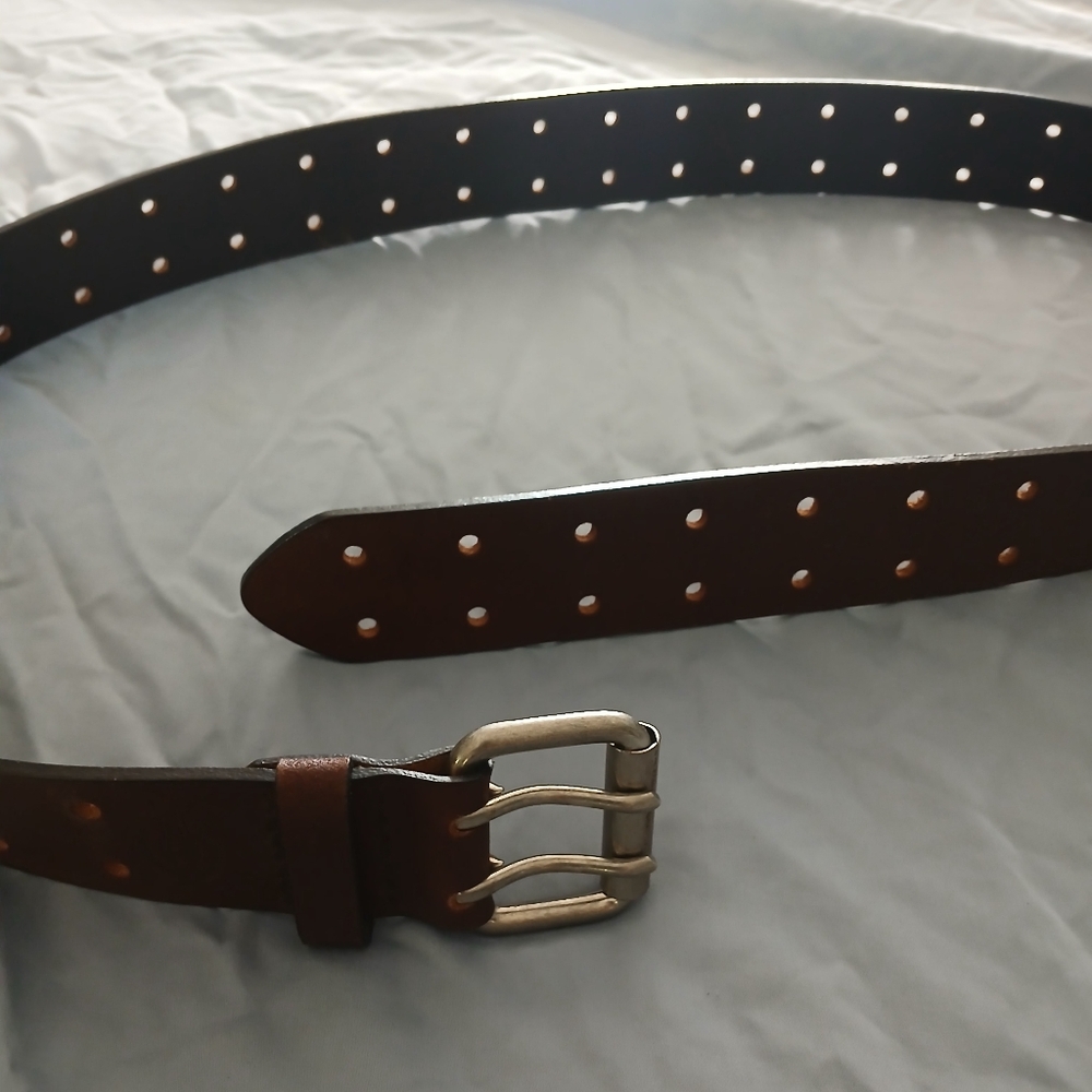 Men's Brown Leather Belt